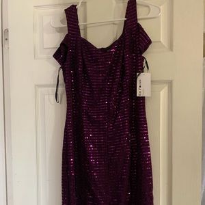 Purple party dress brand new with tags
